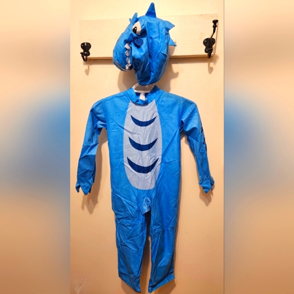Halloween ThinkMax Dinosaur Costume - Blue, size Toddler (3-4 yrs) - Picture 5 of 9